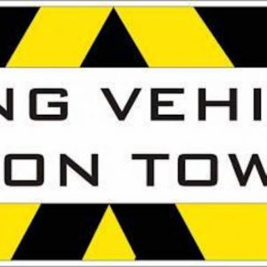 On Tow Sign