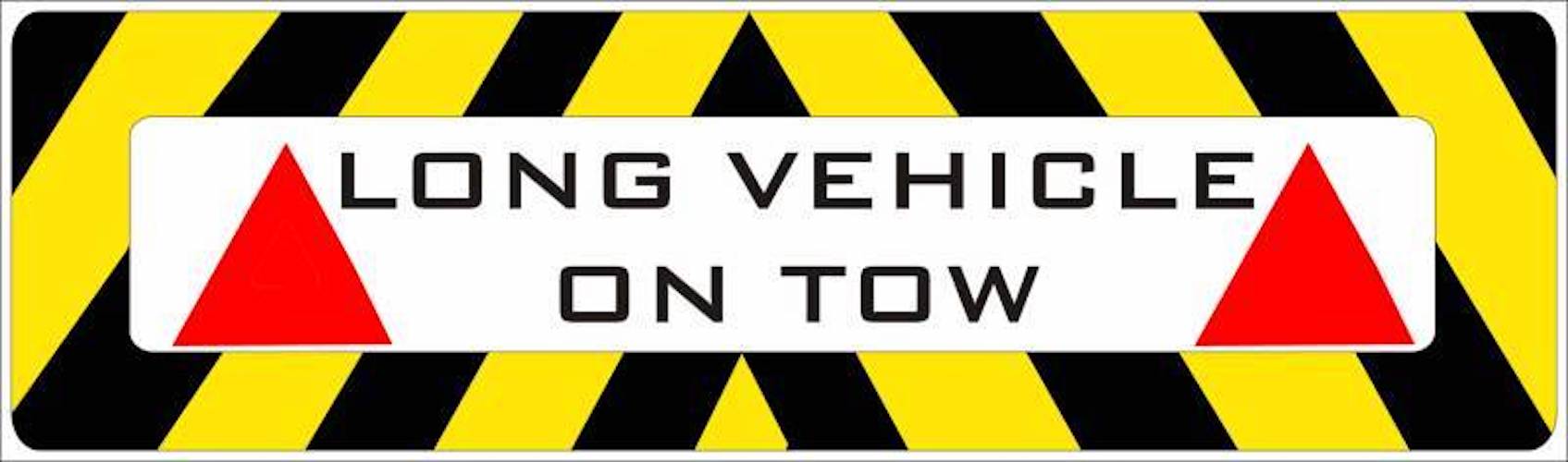 On Tow Sign from TOWtal for Cars with AFrames